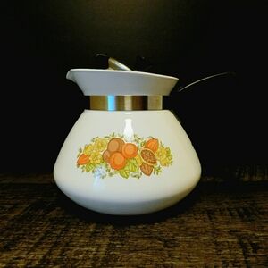 Corningware Vintage Spice Of Life Floral Coffee Pot Kettle